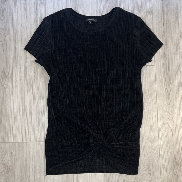 Dynamite black t shirt with tie in front. - Picture 1 of 2